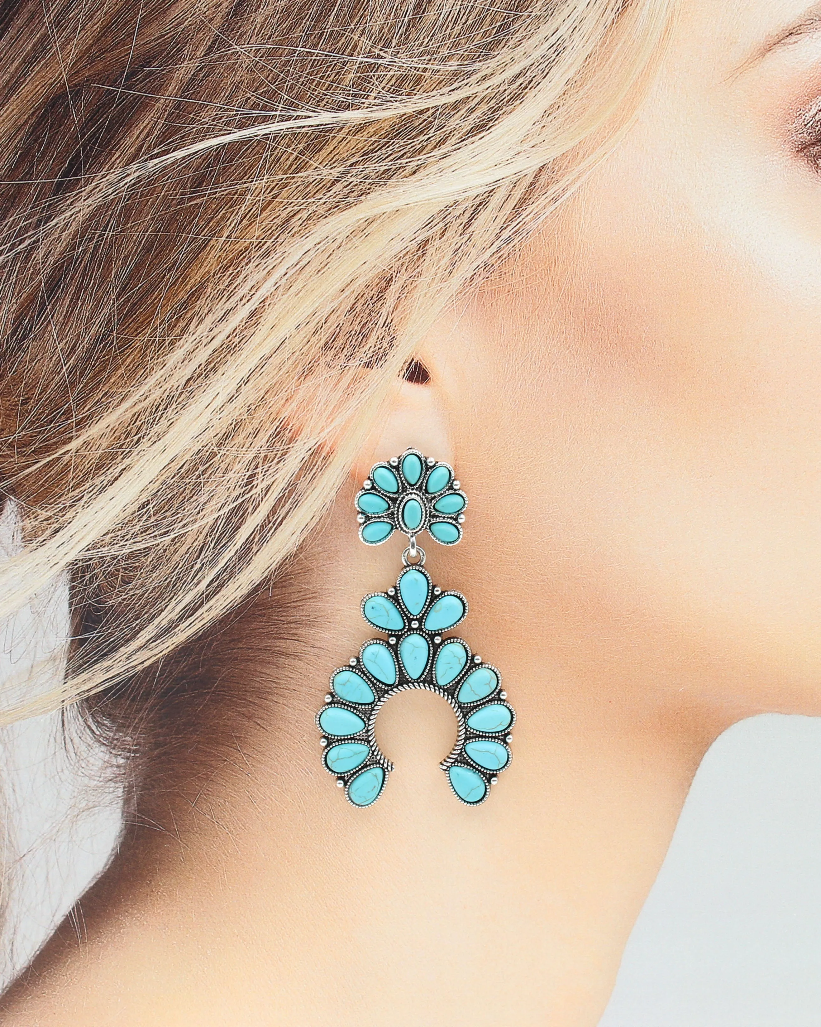 Western Turquoise Earrings