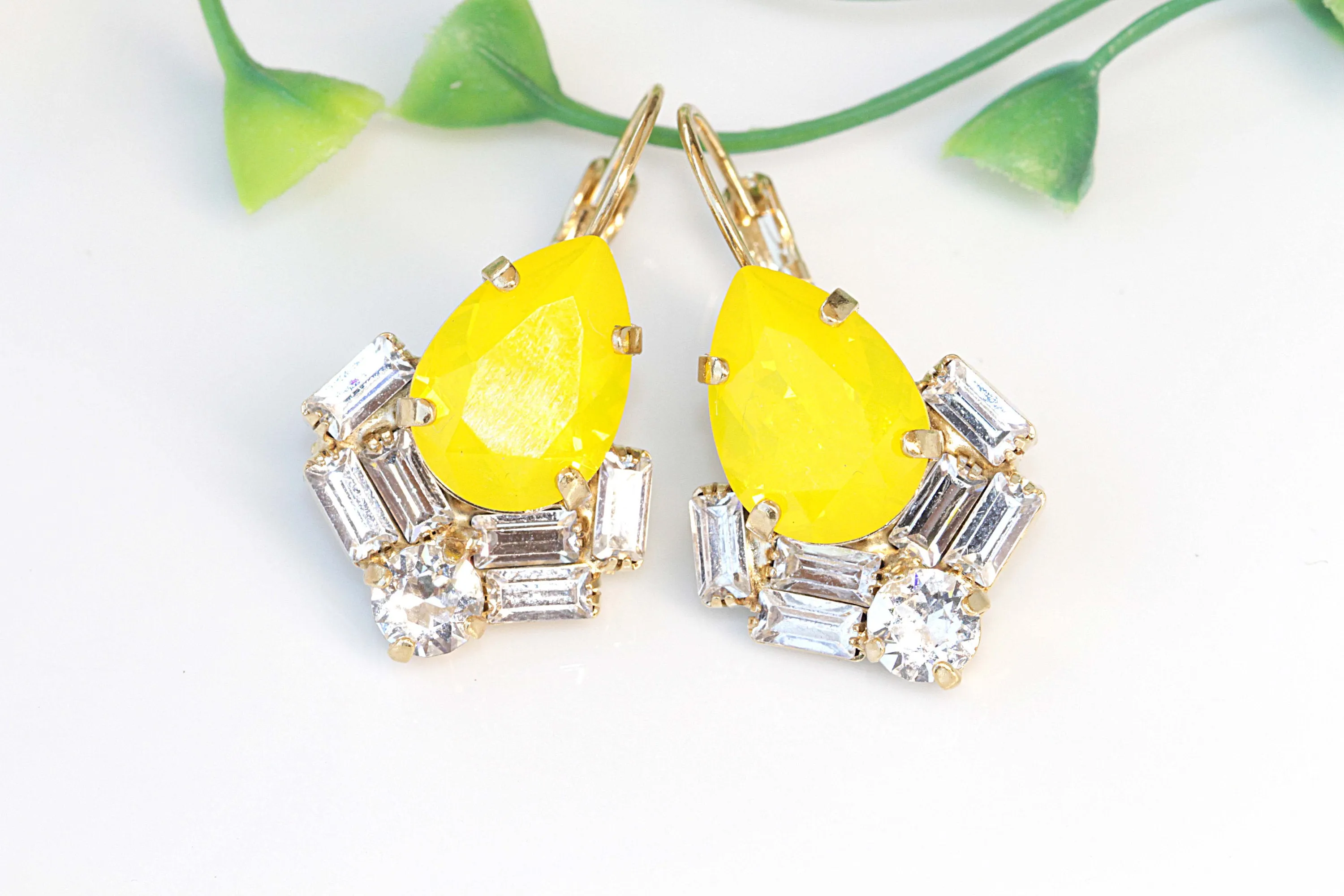 YELLOW LEMON EARRINGS